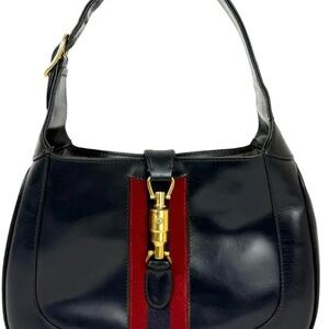Extremely rare vintage 1961 Gucci Black and Red Jackie O  Bag